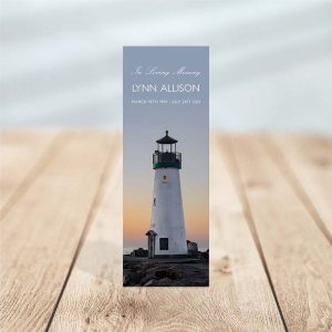 Lighthouse Funeral Bookmark - Main Photo
