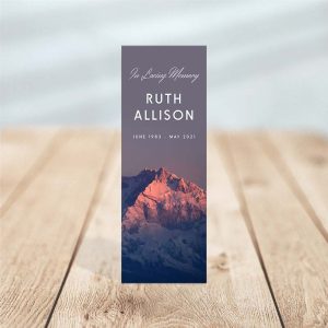 Mountain View Funeral Bookmark - Main Photo