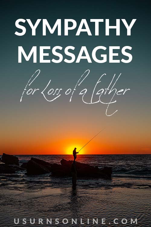 Loss of Father Sympathy Messages - Pin It Image