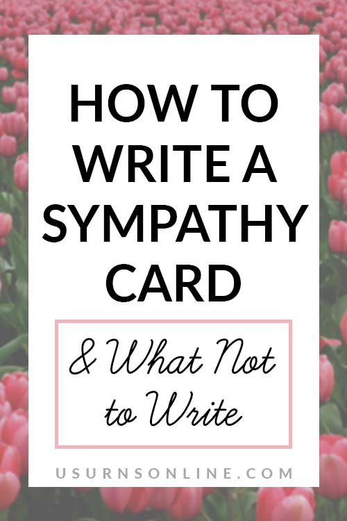 Writing a Sympathy Card