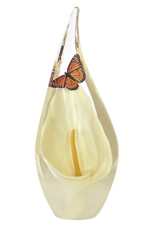 Monarch Butterfly & Calla Lily Urn