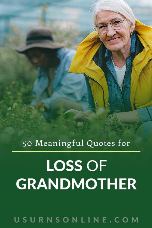 Meaningful Loss of Grandmother Quotes - Pin It Image
