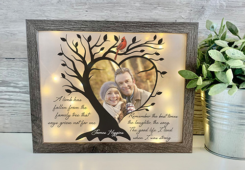 Sympathy Gifts - A Limb Has Fallen From Family Tree Sign