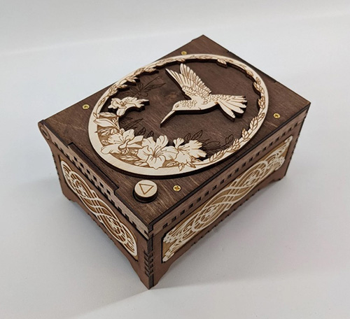Hummingbird Memorial Gifts - Wooden Music Box