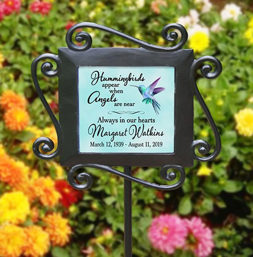 Hummingbird Memorial Gifts - Garden Stake