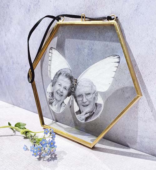 Butterfly Memorial Gifts - Silk Butterfly Memorial Photo