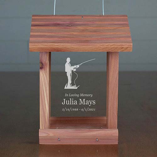 Fishing Memorial Gifts - Bird Feeder