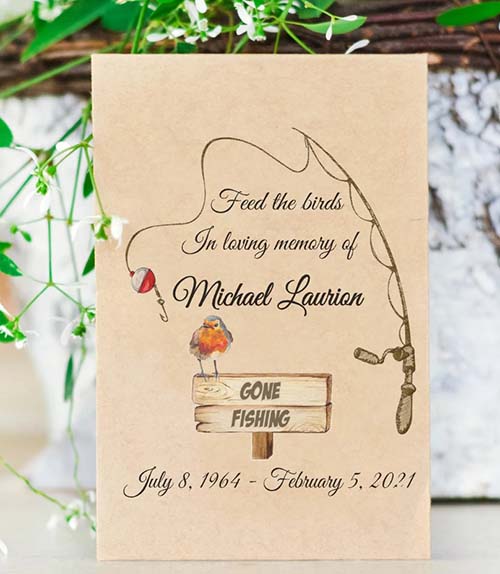 Fishing Memorial Gifts - Seed Packets