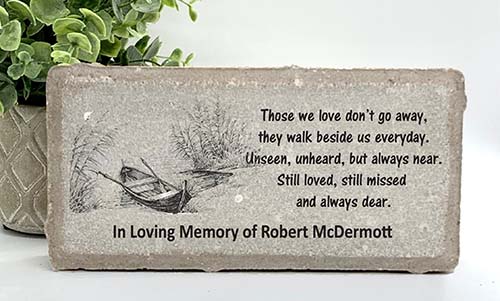 Fishing Memorial Gifts - Memorial Stone