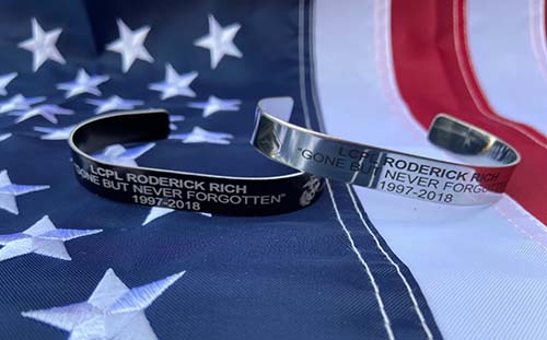 custom memorial air force bracelet