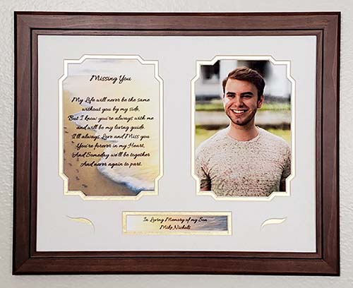remembrance gifts - memorial photo plaque