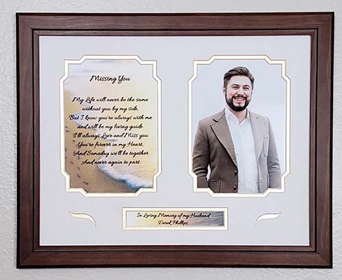remembrance gifts - personalized photo frame
