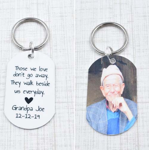 remembrance gifts - Personalized photo keychain