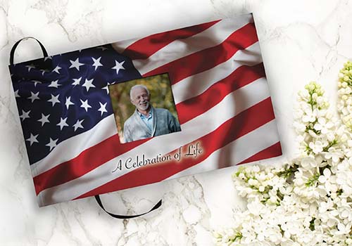 American Flag Celebration of Life Guest Book