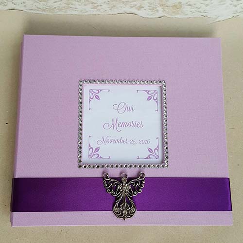 Purple Memorial Guest Books