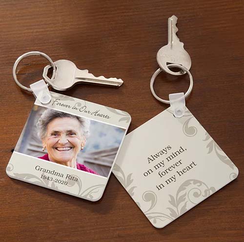 always on our mind photo keychain