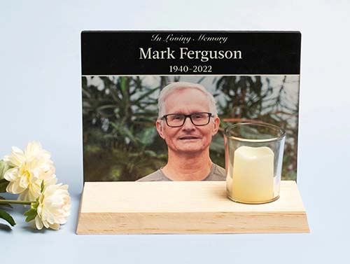 photo memorials - sign candle holder