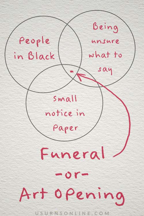 funeral or art opening