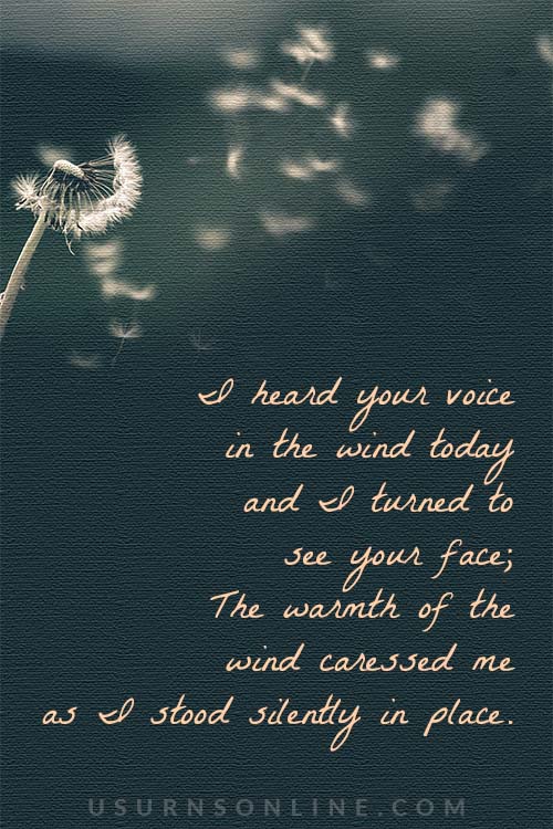 I heard your voice