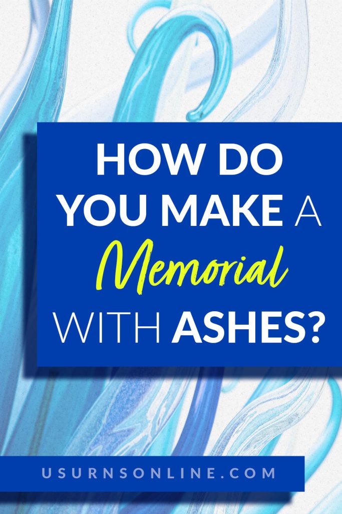 memorial ideas with cremated ashes - pin it image