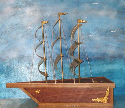 floating viking boat urn