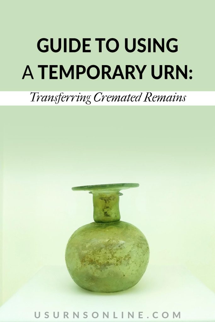 temporary urn - pin it image