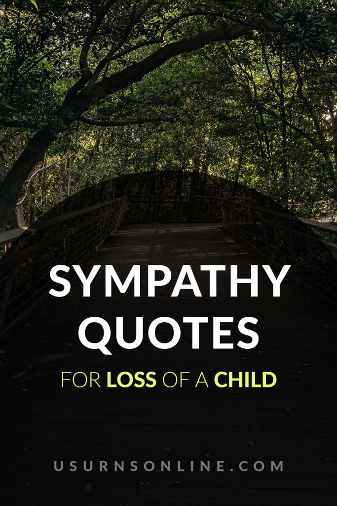 sympathy messages for loss of child - pin it image