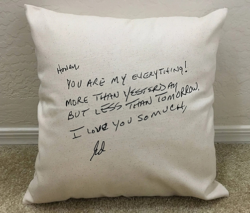 Memorial Handwriting Pillow