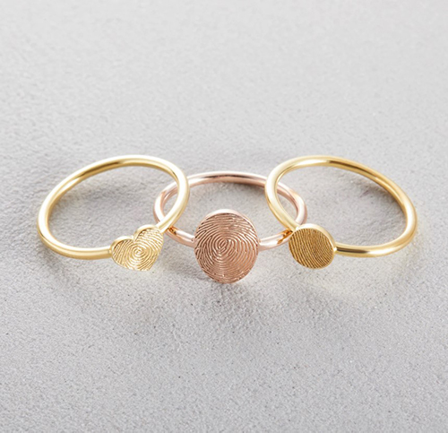 memorial thumbprint ring