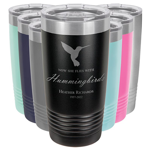 Now She Flies with Hummingbirds Tumbler