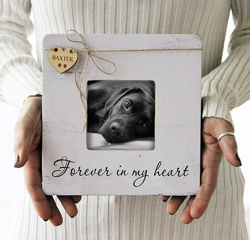 forever in my heart pet frame