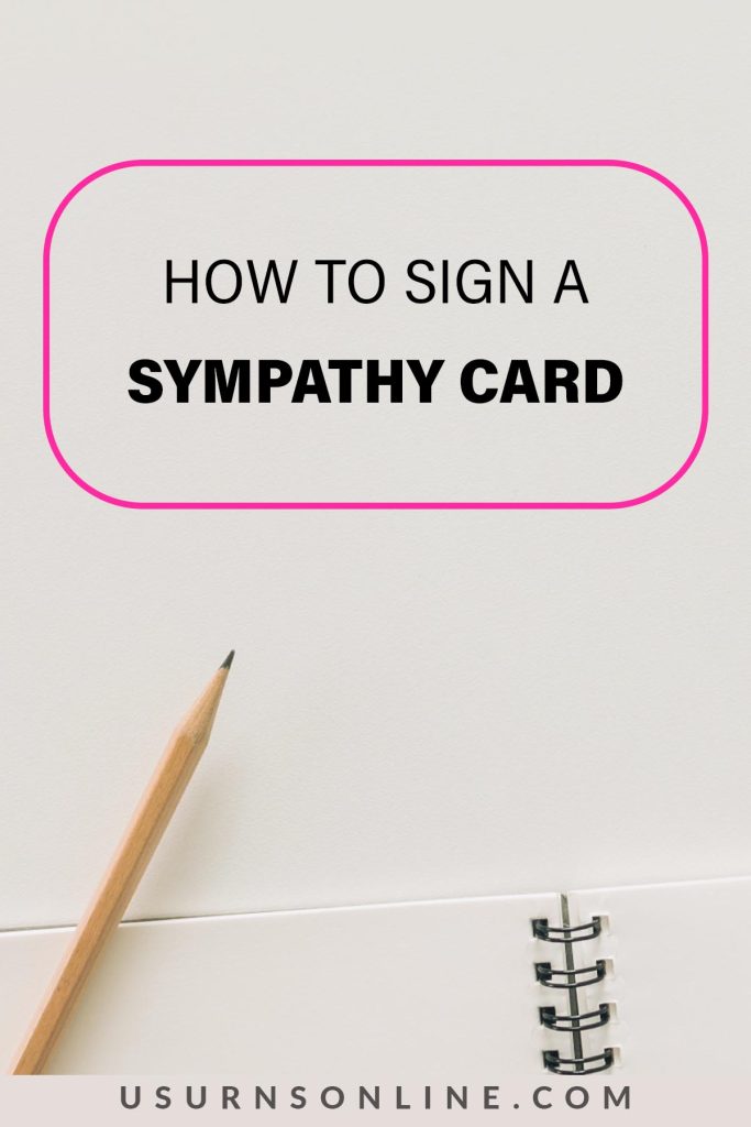 how to sign a sympathy card - Feature image