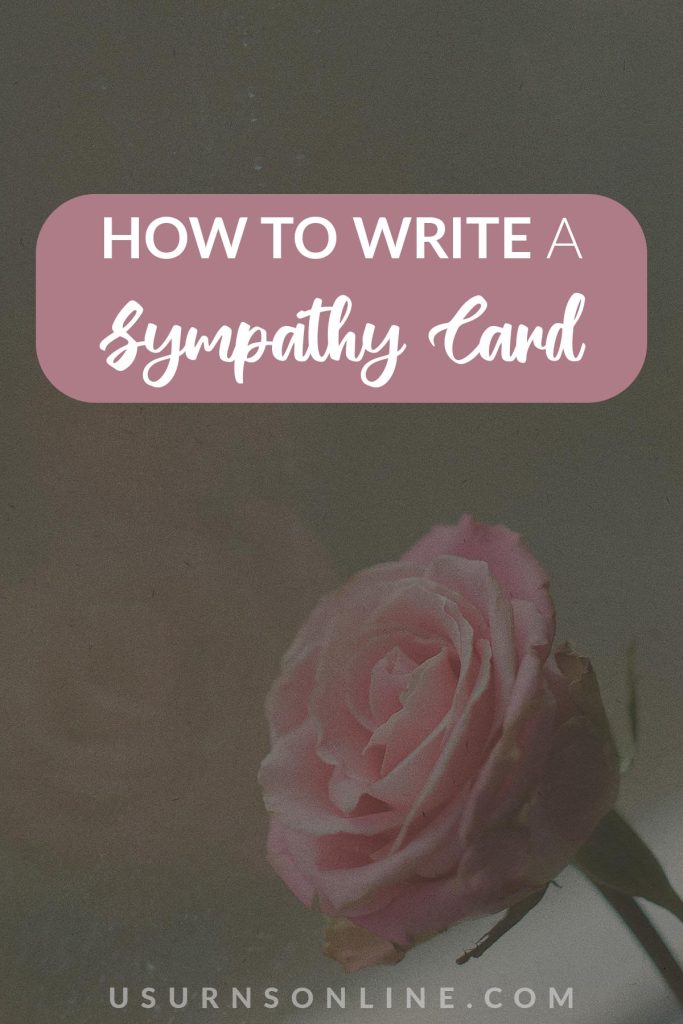 how to sign a sympathy card - pinit image
