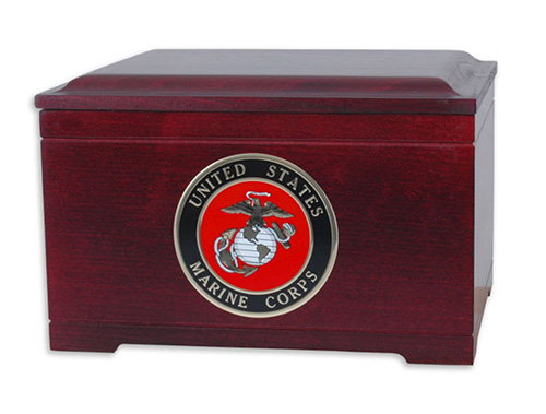 Military Memory Chest Cremation Urn Military memory chest