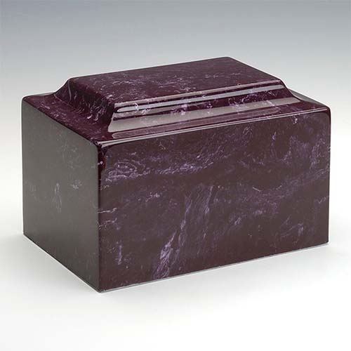 merlot cultured marble cremation urn
