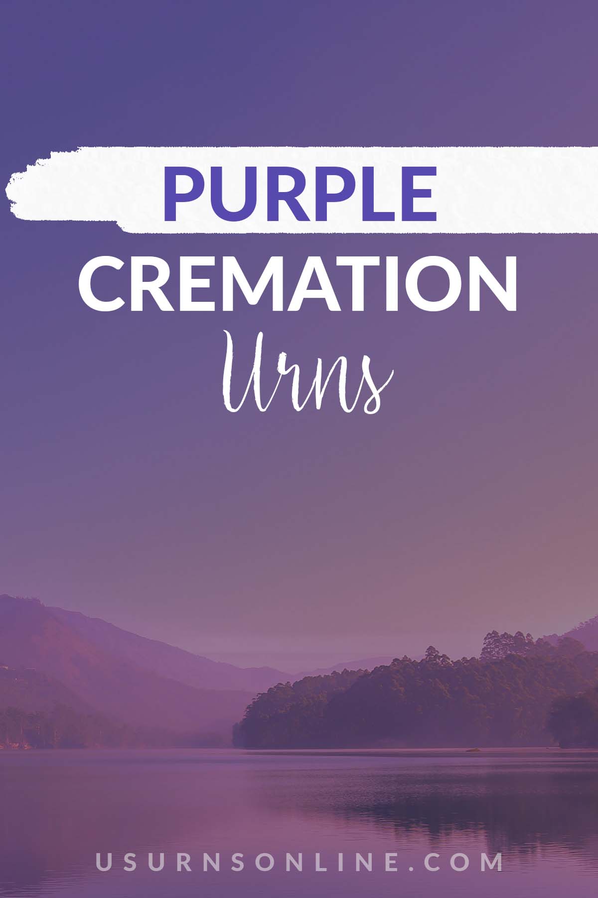 Purple cremation urns - feature image