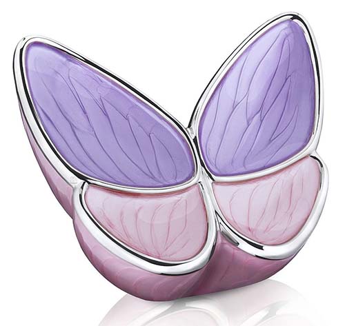 wings of hope butterfly purple cremation urn