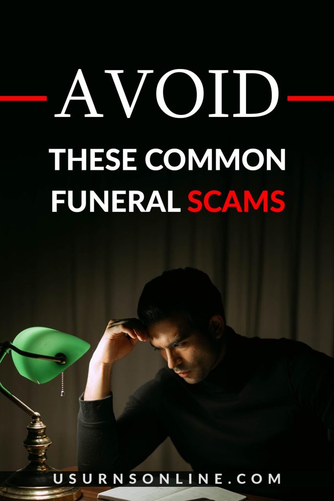 Funeral scams - pin it image
