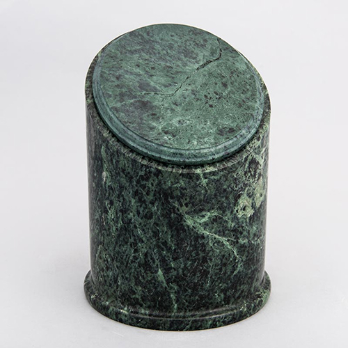 Crown Natural Marble Urn (Green)