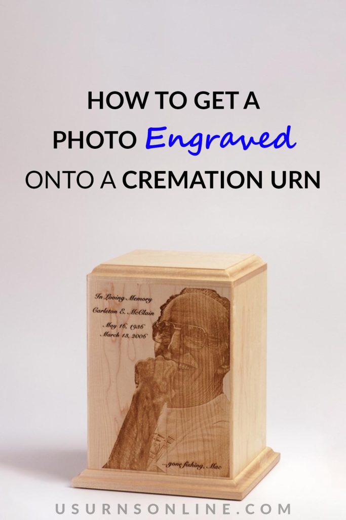 photo engraved onto a cremation urn - feature image