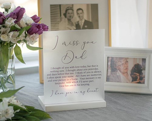 gifts for someone who lost a parent - I Miss You Dad Tea light