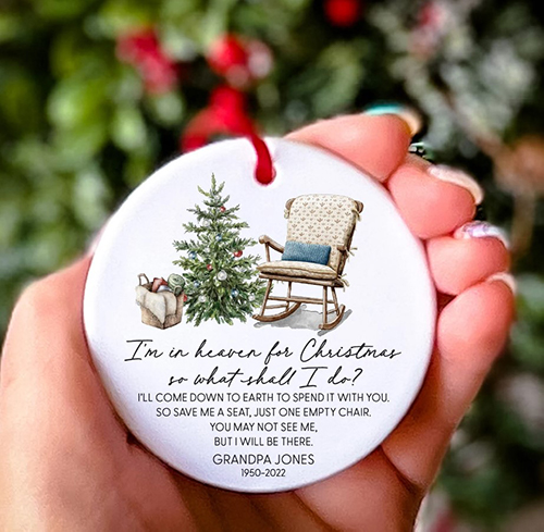 Parent in Heaven Christmas Ornament