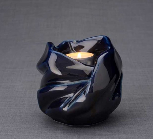 Dark Blue Tealight Candle Urn