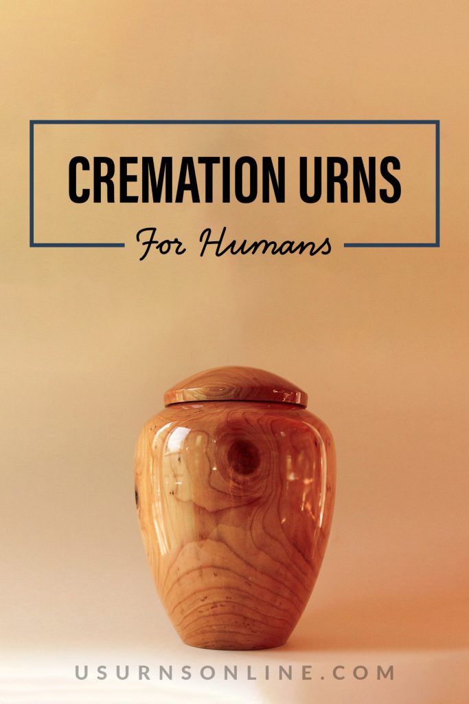 cremation urns for humans - pin it image