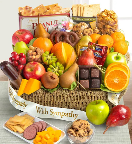 Sympathy Fruits & Sweets Basket