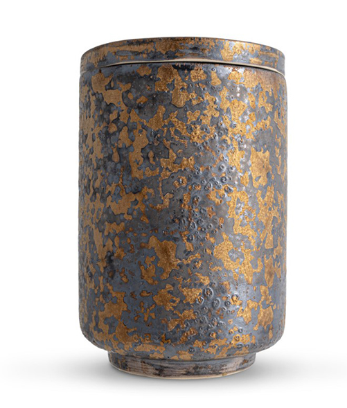 Artisan Gold Cylinder Urn