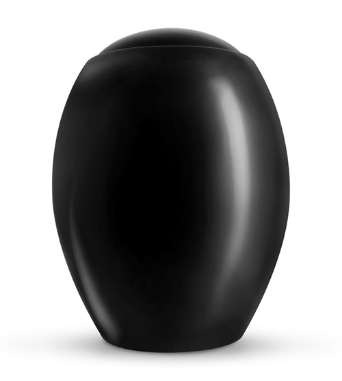 Pure Black Neoteric Ceramic Urn
