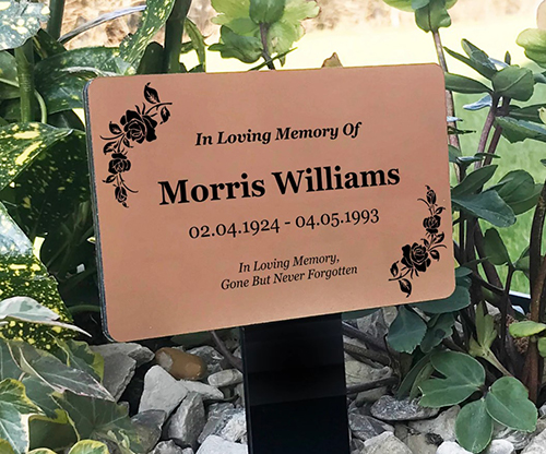 In Loving Memory Brass Memorial Plaque