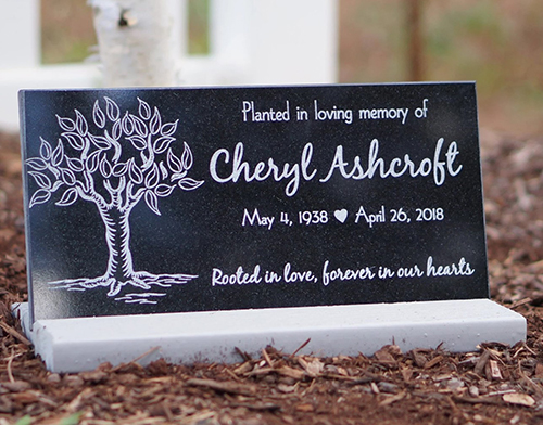 Rooted In Love Engraved Memorial Tree Planting Plaque