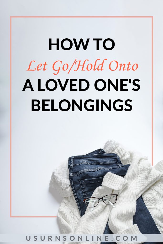 letting go of deceased belongings - feature image